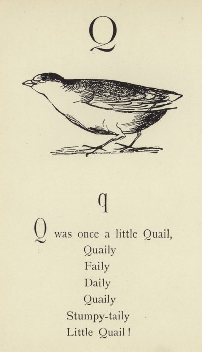 文字Q 作： Edward Lear